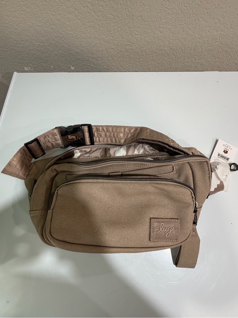 lug Men's Taupe Belt Bag
